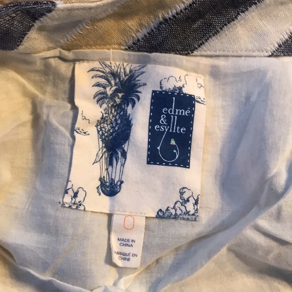 Striped Linen Skirt - Picture 2 of 5